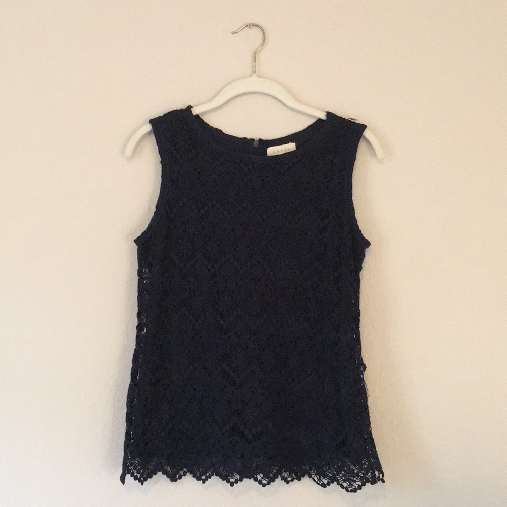 Adiva Crocheted Lace Sleeveless Top